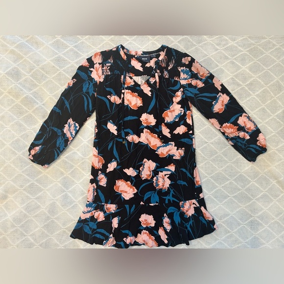 Maeve by Anthropologie Ragonda Tunic Floral Long Sleeve Dress. Size 4 - Picture 5 of 14